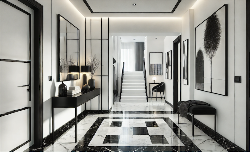 monochrome interior design